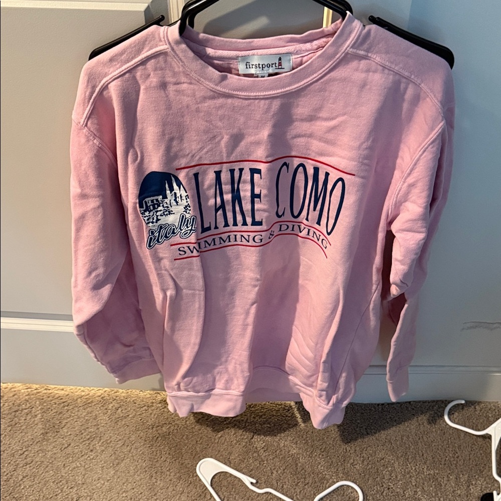 Pink Lake Como Women's Sweatshirt